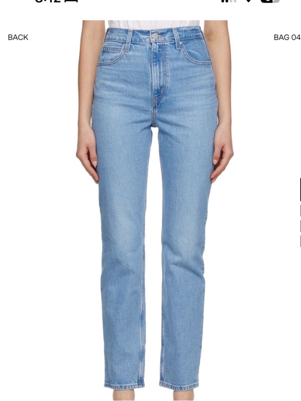 Levi’s 70s High-Rise Slim Straight Jeans – Size 27